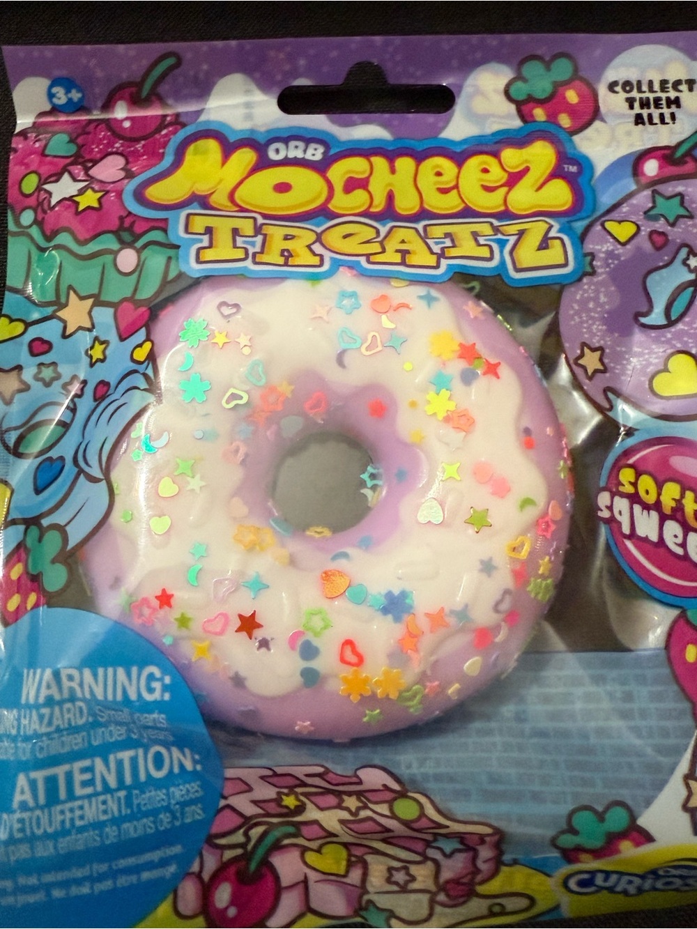 Mocheez Treatz Pink Sprinkle Donut Squishy Sensory Toy